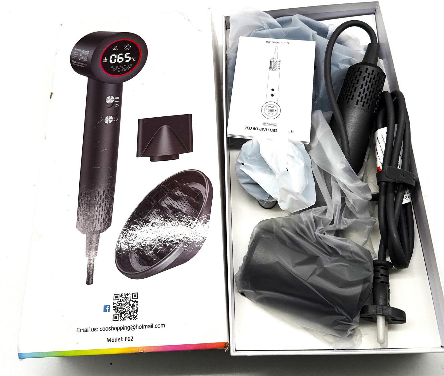 DREAME Hair Glory Mix High-Speed Haartrockner (Schwarz)