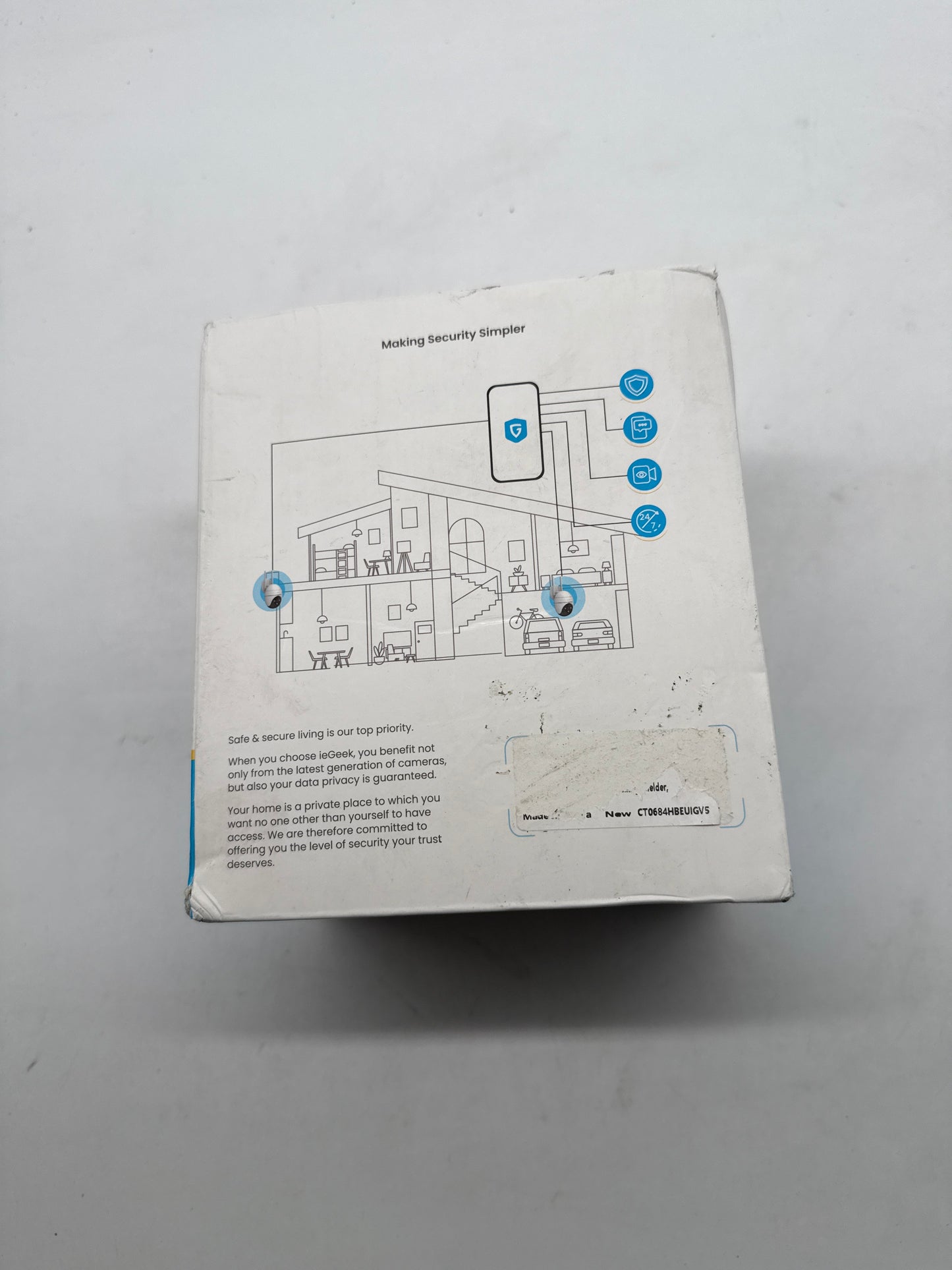 ieGeek 2K Outdoor PTZ Überwachungskamera (A-/B-Ware, Verpackung beschädigt)