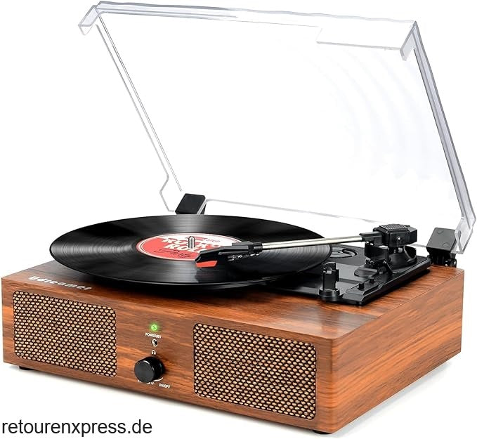 Udreamer Vinyl Plattenspieler Bluetooth Plattenspieler mit eingebauten Lautsprechern