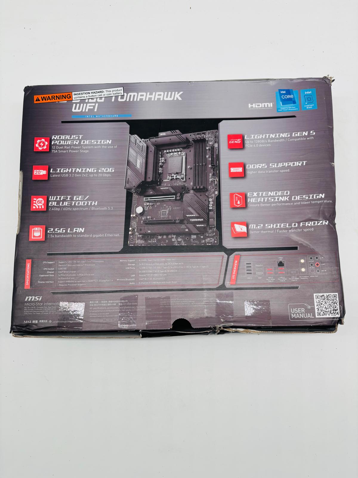 PC-Mainboard MSI MAG B760 Tomahawk WiFi (LGA1700, ATX, A-/B-Ware)