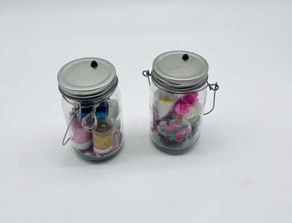 Glaß- Laterne zum selberbasteln