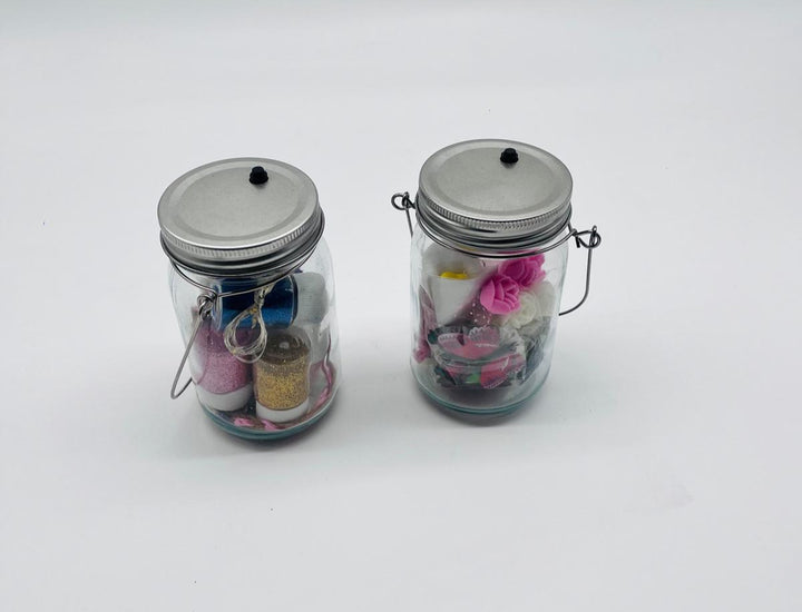 Glaß- Laterne zum selberbasteln