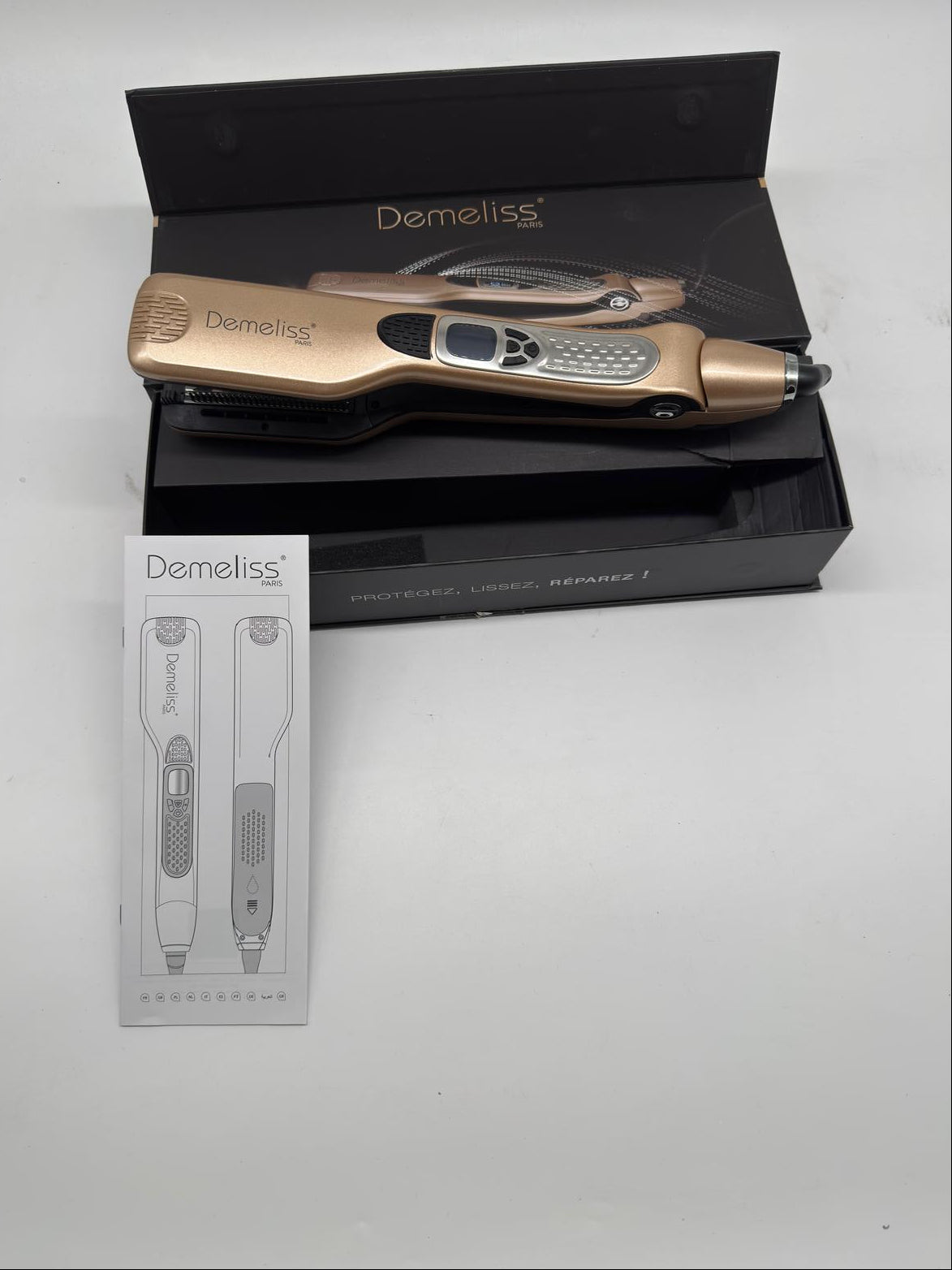 Glätteisen-Demeliss Titanium Dampfglätteisen