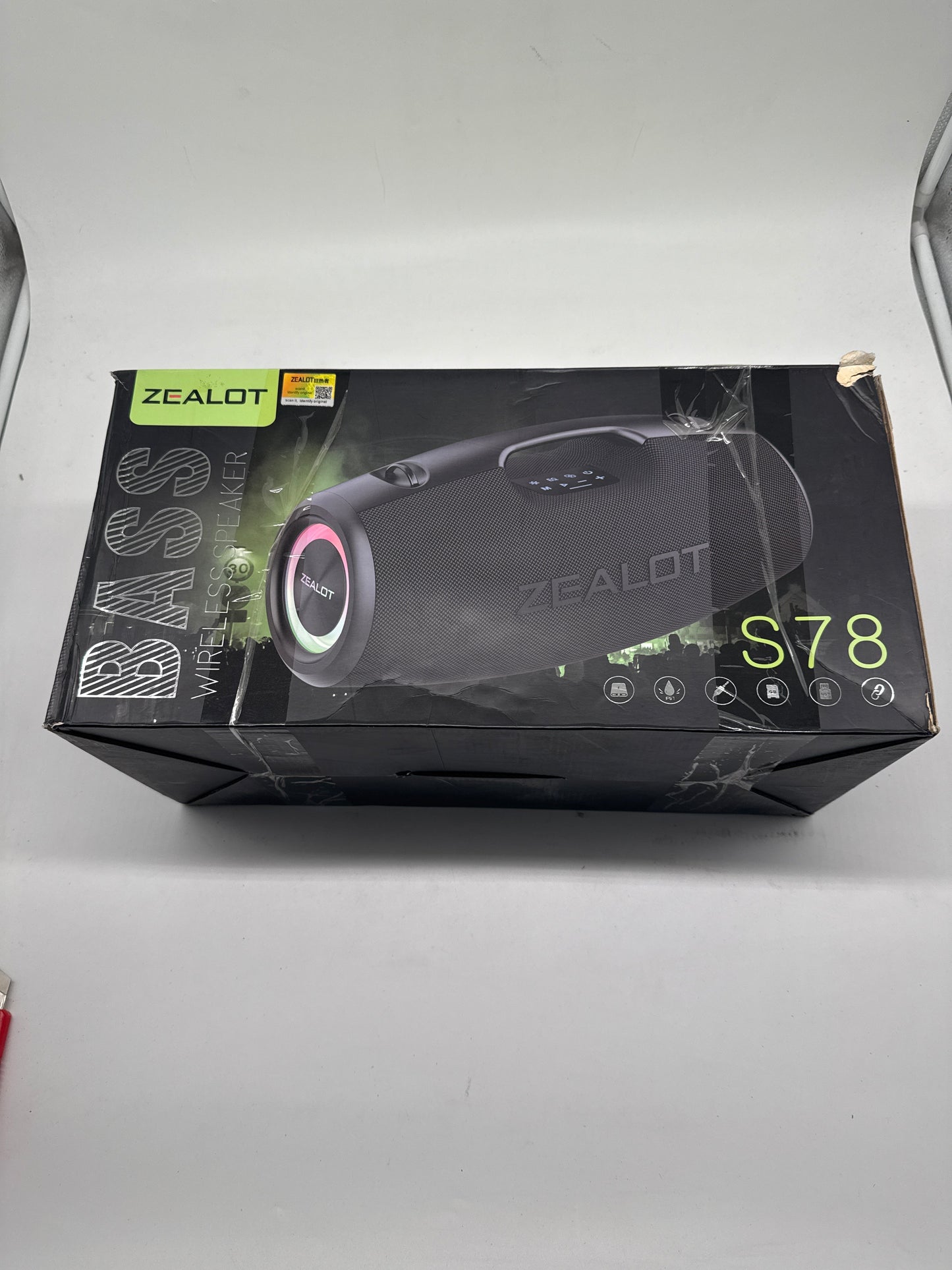 Music Box ZEALOT Bluetooth Lautsprecher 120W (Outdoor, Booming Bass, A-/B-Ware)