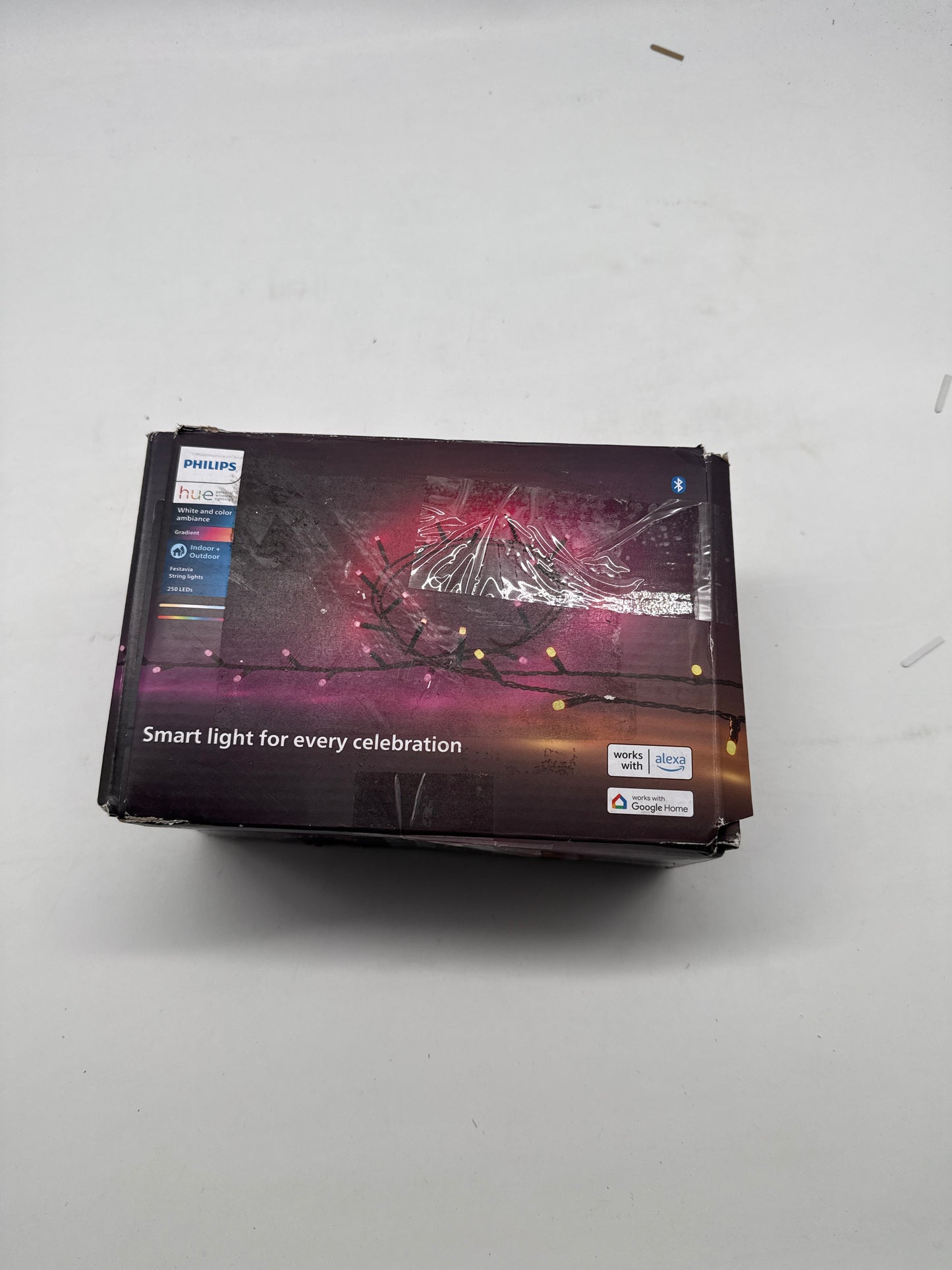 Philips Hue Festavia Lichterkette (20 m, 250 LEDs, White &amp; Color Ambiance, A-/B-Ware)