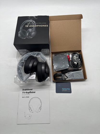 Kabellose TV-Kopfhörer (Over-Ear, 60 m Reichweite, Hi-Fi Audio, A-/B-Ware)