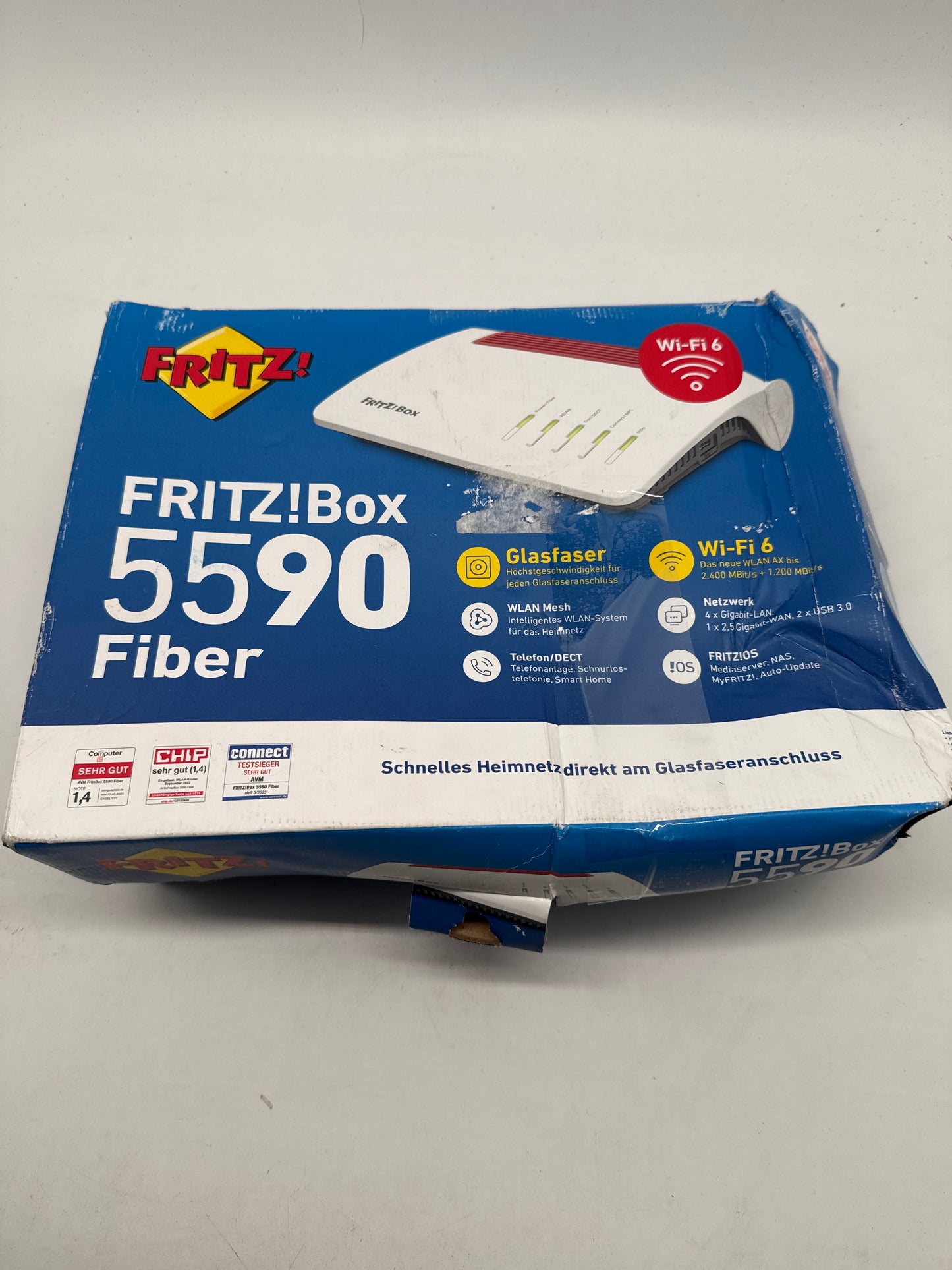 FRITZ!Box 5590 Fiber (A-/B-Ware, Verpackung beschädigt)