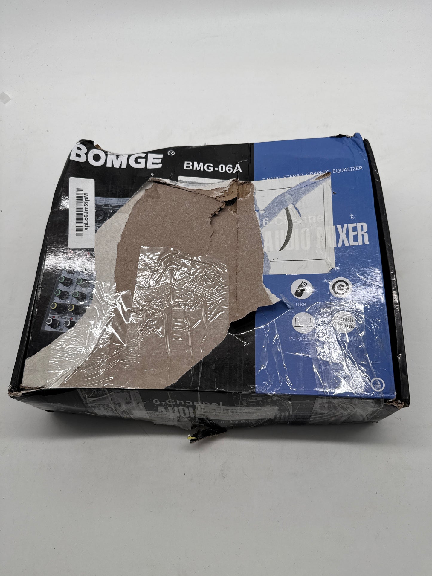 BOMGE 06A Professioneller 6-K DJ-Audio-Mixer (A-/B-Ware, Verpackung beschädigt)