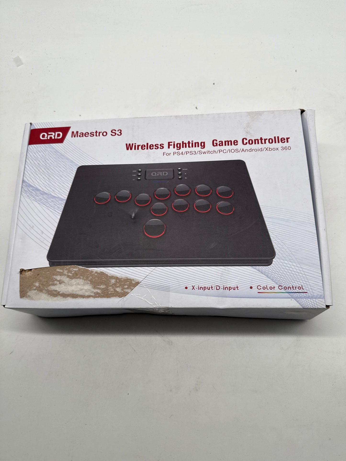 QRD Maestro S3 Kabelloser Arcade-Stick (A-/B-Ware, Verpackung leicht beschädigt)