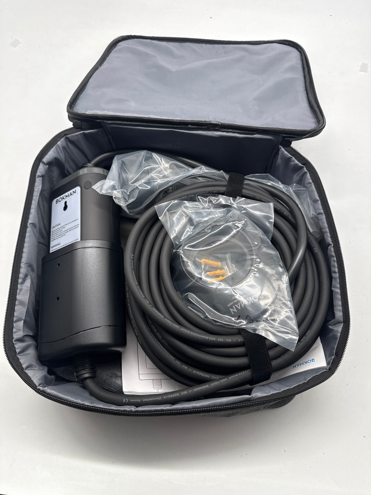 bokman Type 2 Ladekabel 10 m, 11 kW, 3-Phase, IP65 (A-/B-Ware)