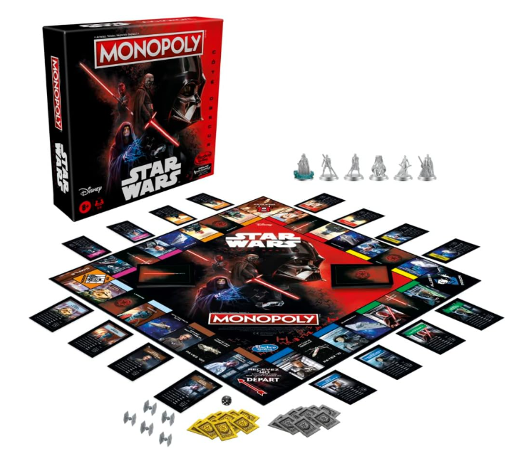Monopoly Disney Star Wars Edition „Dunkle Seite“ Familienbrettspiel, ab 8 Jahren (A-Ware)