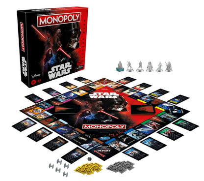 Monopoly Disney Star Wars Edition „Dunkle Seite“ Familienbrettspiel, ab 8 Jahren (A-Ware)