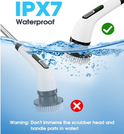 Elektrischer Spin Scrubber, kabelloser Power-Duschschrubber für Bad, Fliesen &amp; Wanne (A-/B-Ware)