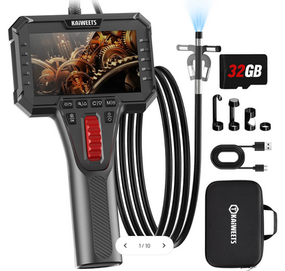 KAIWEETS KBA02 Two-Way Articulating Borescope Camera (A-/B-Ware)