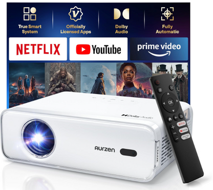 Aurzen Smart Beamer Heimkino Projektor 4K (Neu, Verpackung beschädigt)