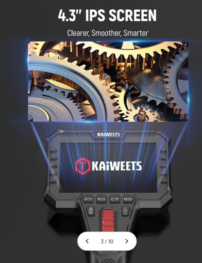 KAIWEETS KBA02 Two-Way Articulating Borescope Camera (A-/B-Ware)