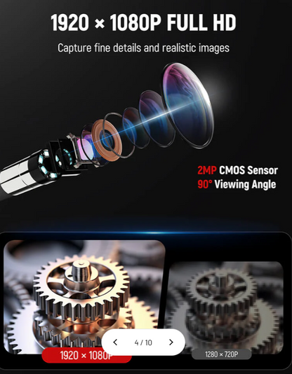 KAIWEETS KBA02 Two-Way Articulating Borescope Camera (A-/B-Ware)