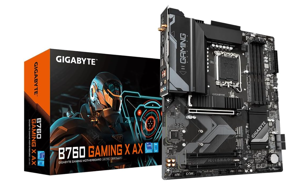 GIGABYTE B760 Gaming X AX (Wi-Fi 6E, DDR5, Intel 14. Gen)