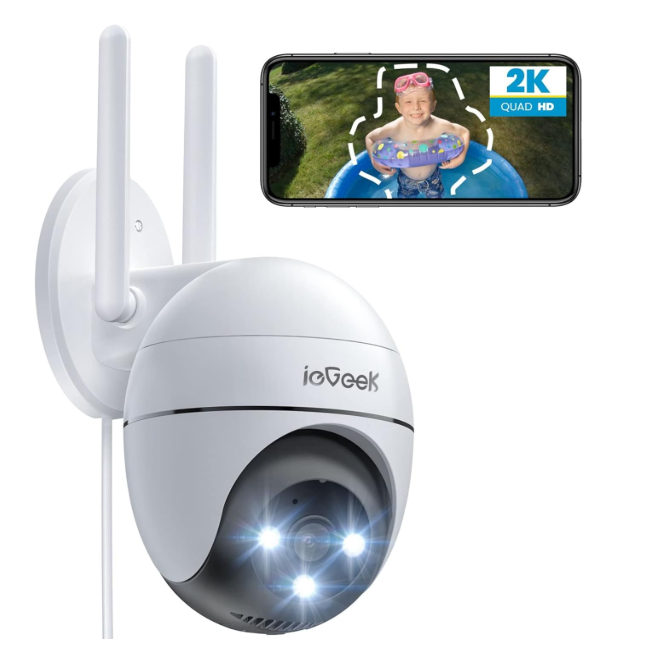 ieGeek 2K Outdoor PTZ Überwachungskamera (A-/B-Ware, Verpackung beschädigt)