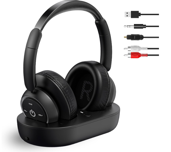 Funkkopfhörer für Fernseher mit Ladestation (A-/B-Ware)