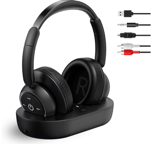 Funkkopfhörer für Fernseher mit Ladestation (A-/B-Ware)