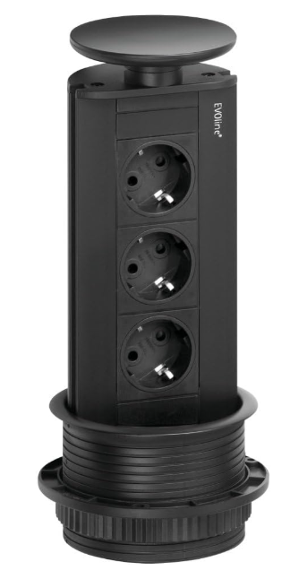 Naber EVOLINE Port 1 Steckdosenelement 3-fach (A-/B-Ware)