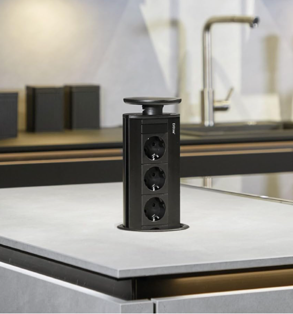 Naber EVOLINE Port 1 Steckdosenelement 3-fach (A-/B-Ware)