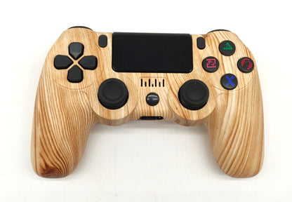 Wireless Controller - PS4, PS3 & PC, Kabelloses Gamepad, Wood Grain